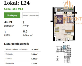 Mieszkanie Sprzedaż Grzybowo Nadmorska