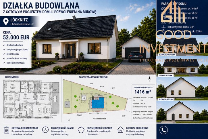 Działka Sprzedaż Löcknitz, Löcknitz-Penkun, Vorpommern-Greifswald, Meklemburgia-Pomorze Przednie, Niemcy 2