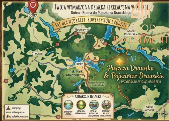 Działka Sprzedaż Dobra 1