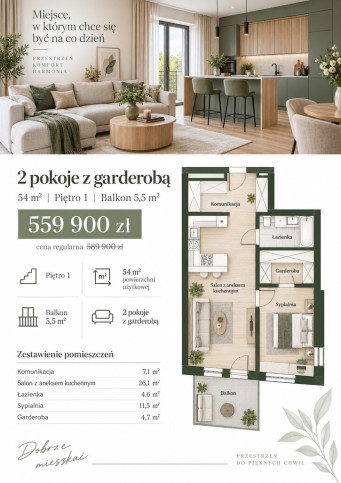 Mieszkanie Sprzedaż Szczecin Podjuchy 1