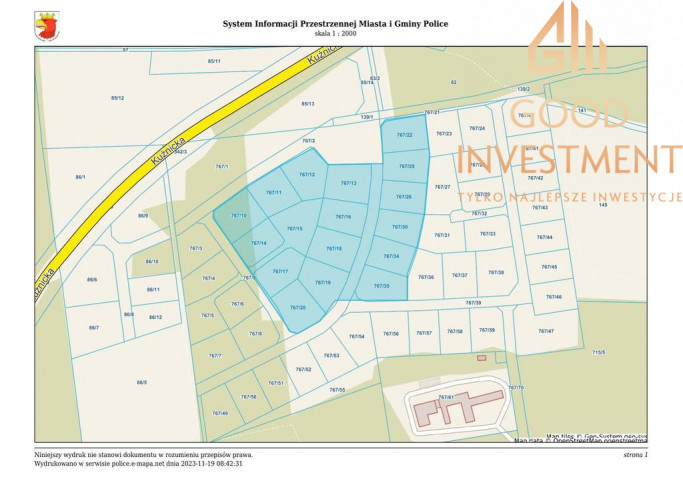 Działka Sprzedaż Police 15